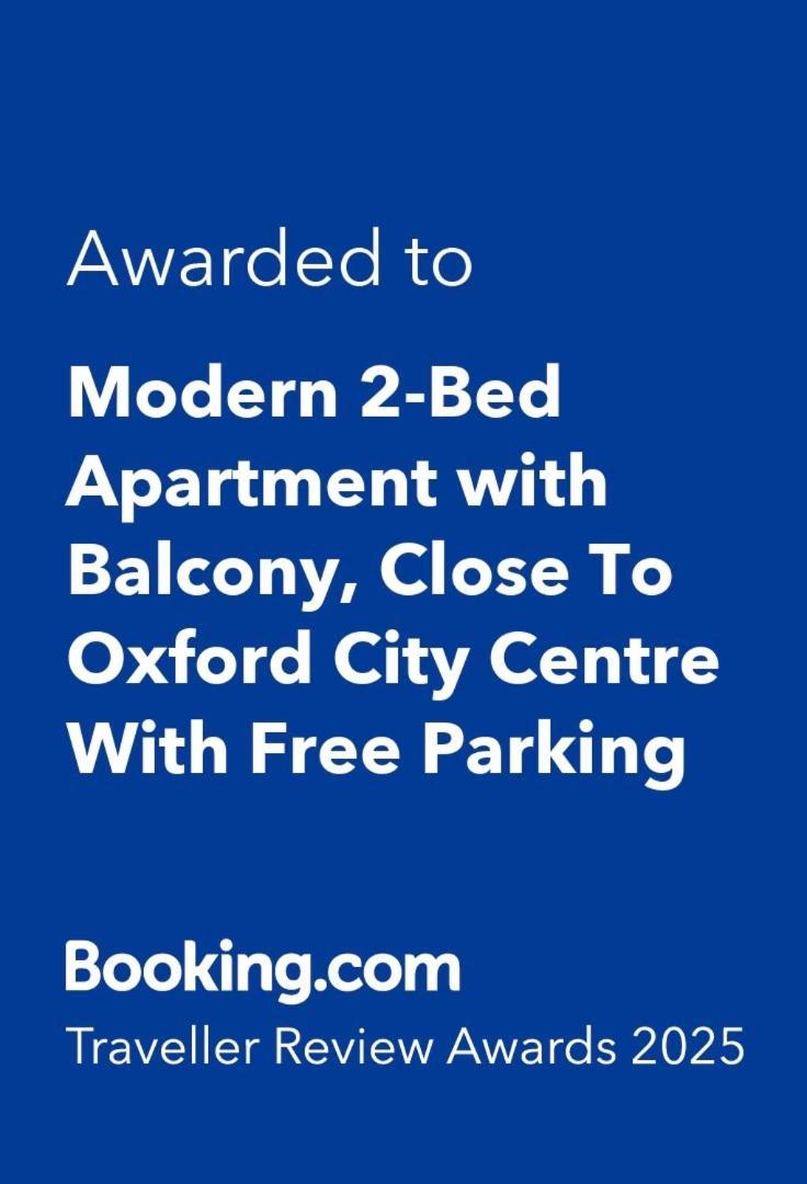 Modern 2-Bed Apartment With Balcony, Close To Oxford City Centre With Free Parking Exterior foto